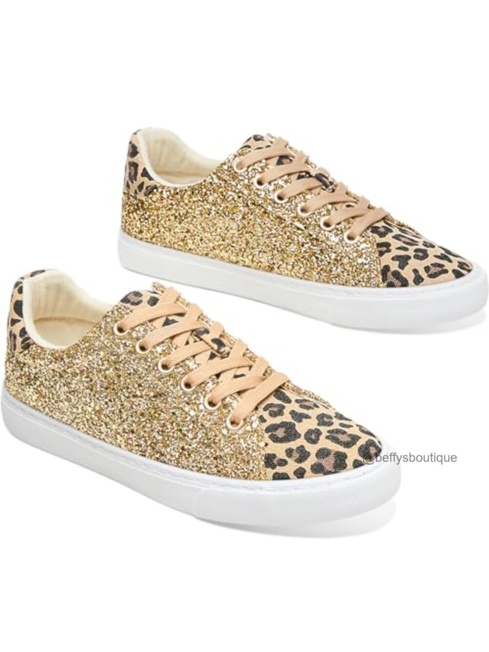 Glitter Sequins Lace Up Tennis Shoes Comfort Bling Fashion Sneakers
